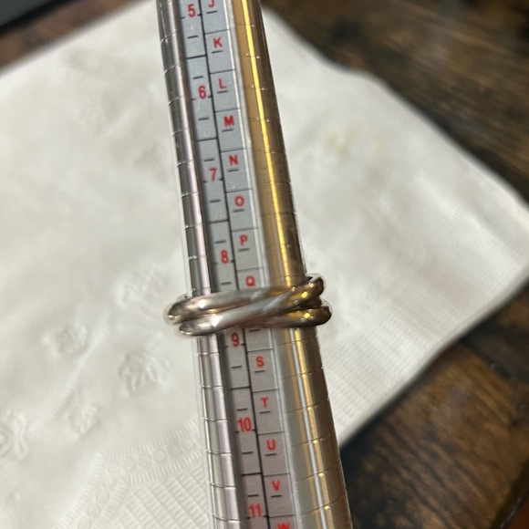 Sterling Silver Interlocking Rings - Picture 2 of 2